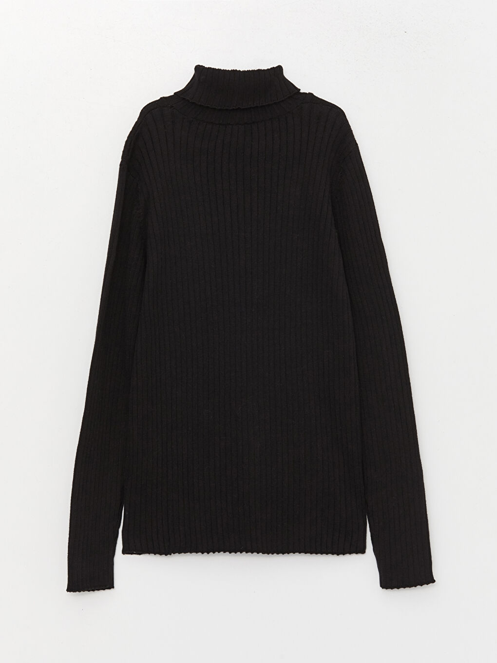 LCW Kids Пуловер с висока яка, изчистен, дълъг ръкав, трико за момичета -W34069Z4-CVL