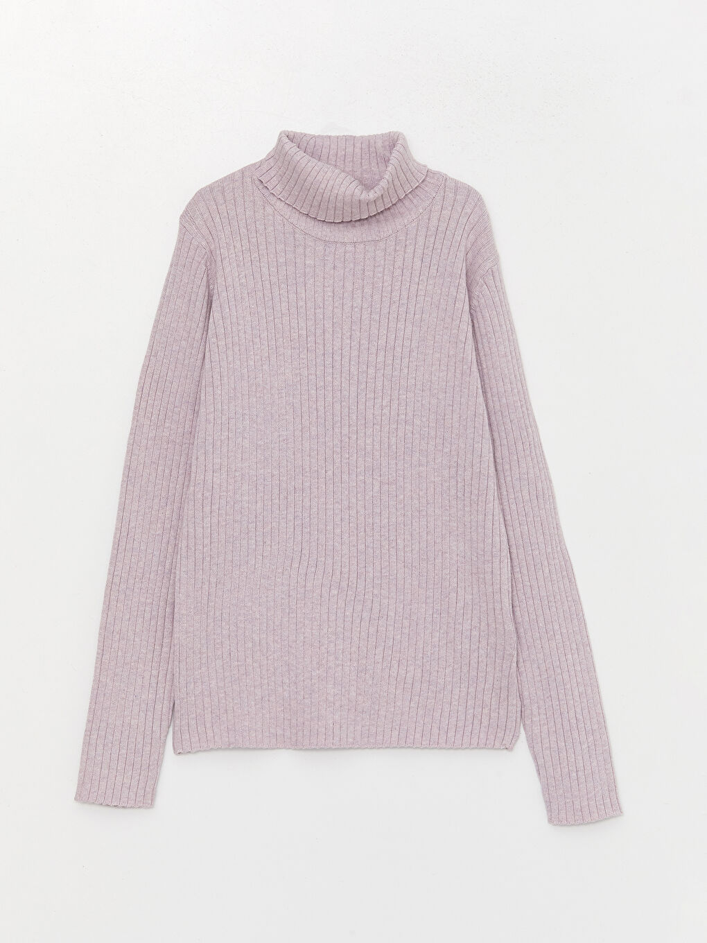LCW Kids Balıkçı Yaka Basic Uzun Kollu Kız Çocuk Triko Kazak -W34069Z4-ENP