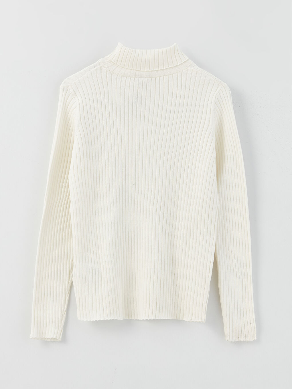 LCW Kids Turtleneck Basic Long Sleeve Girls' Knitwear Sweater -W34069Z4-R9J