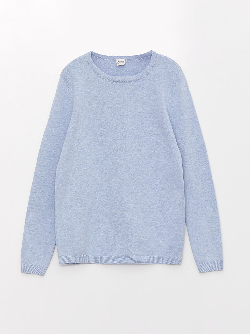 LCW Kids Crew Neck Basic Long Sleeve Girls' Knitwear Sweater -W34070Z4-354