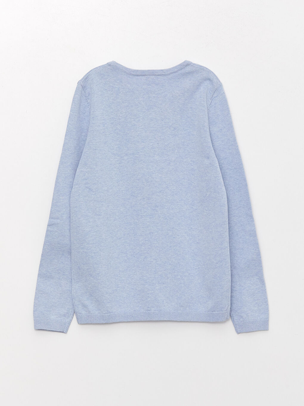 LCW Kids Crew Neck Basic Long Sleeve Girls' Knitwear Sweater -W34070Z4-354