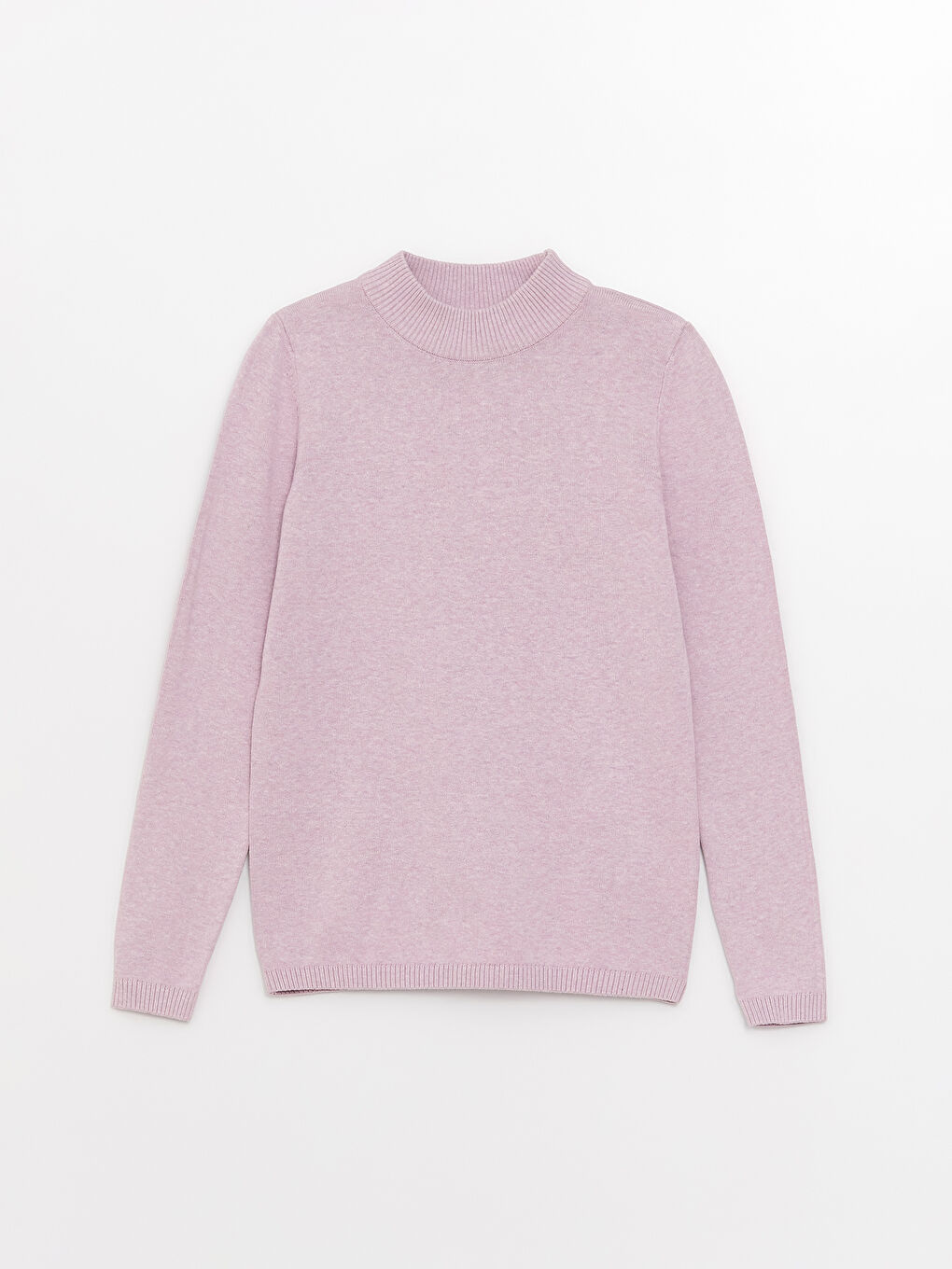Half Turtleneck Basic Long Sleeve Girl Tricot Sweater