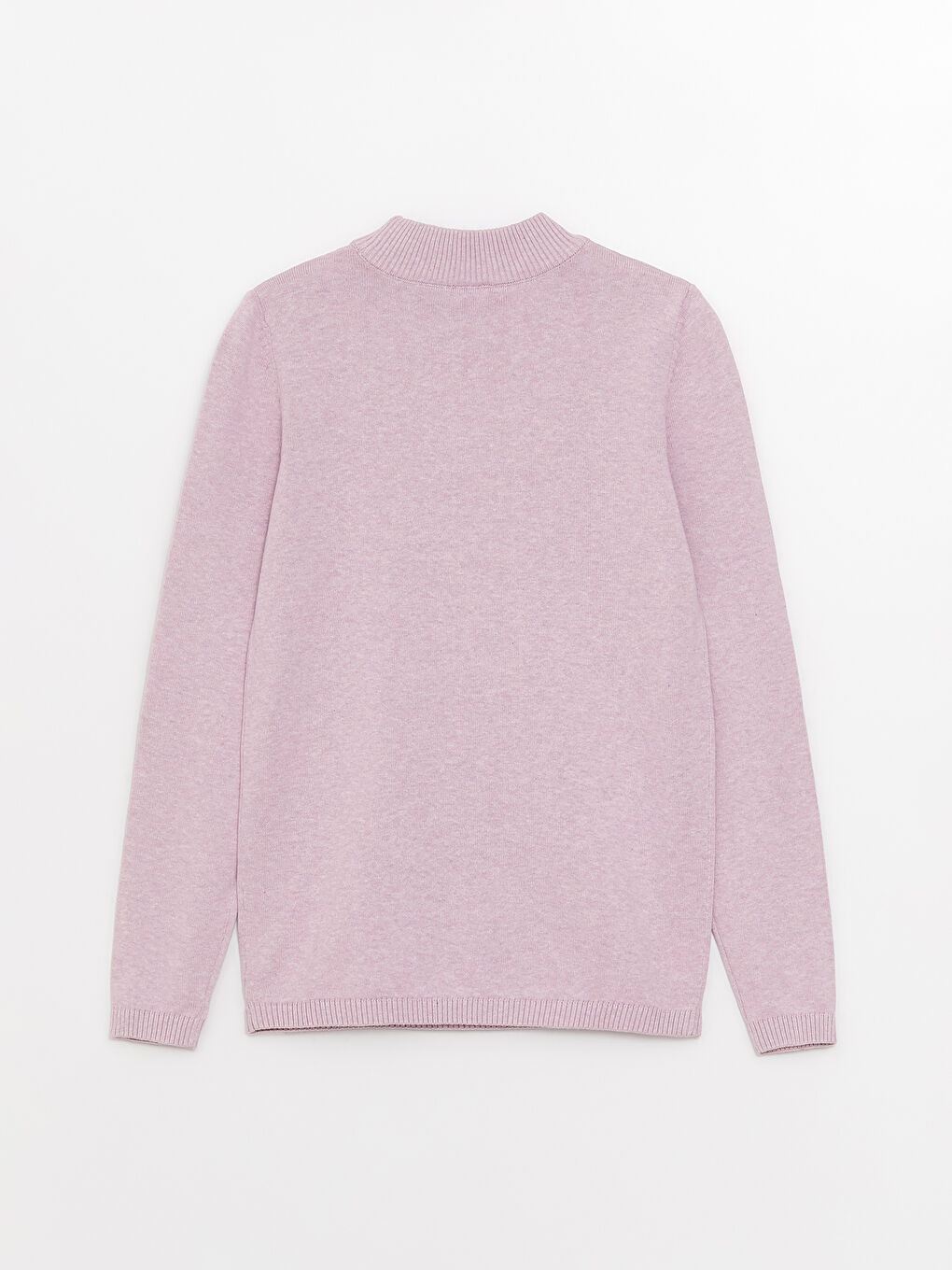 Half Turtleneck Basic Long Sleeve Girl Tricot Sweater-1