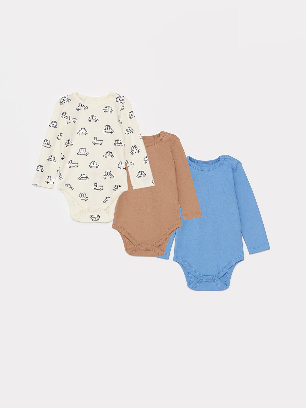 3-piece Baby Boy Snap-Crotch Bodysuit Set -W34078Z1-FDL