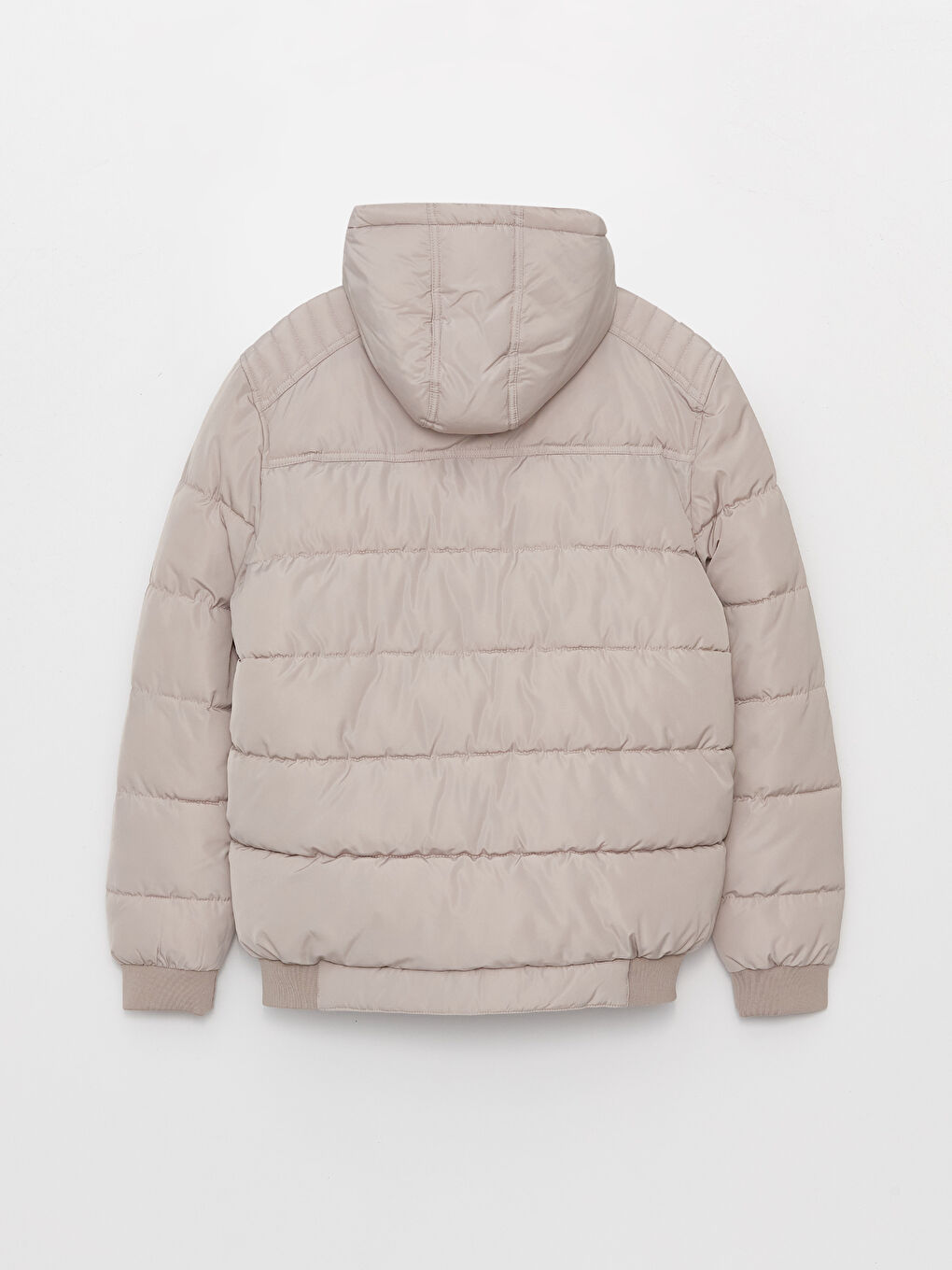 Muška puf jakna standardnog kroja s kapuljačom-7