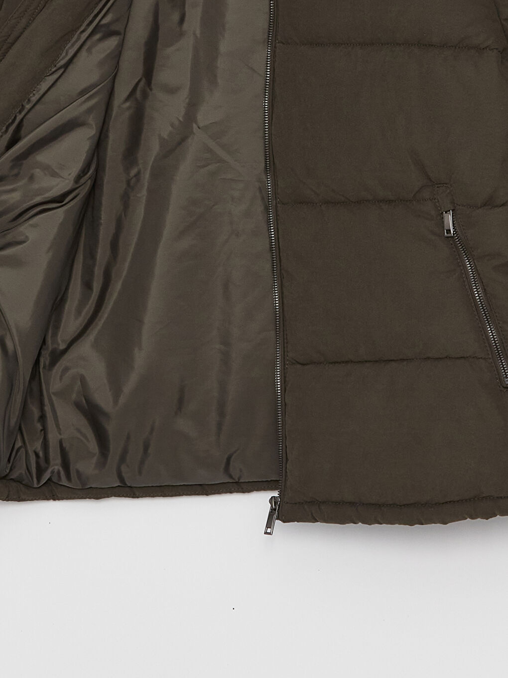 Standard Fit Funnel Neck Men's Puffer Coat-6