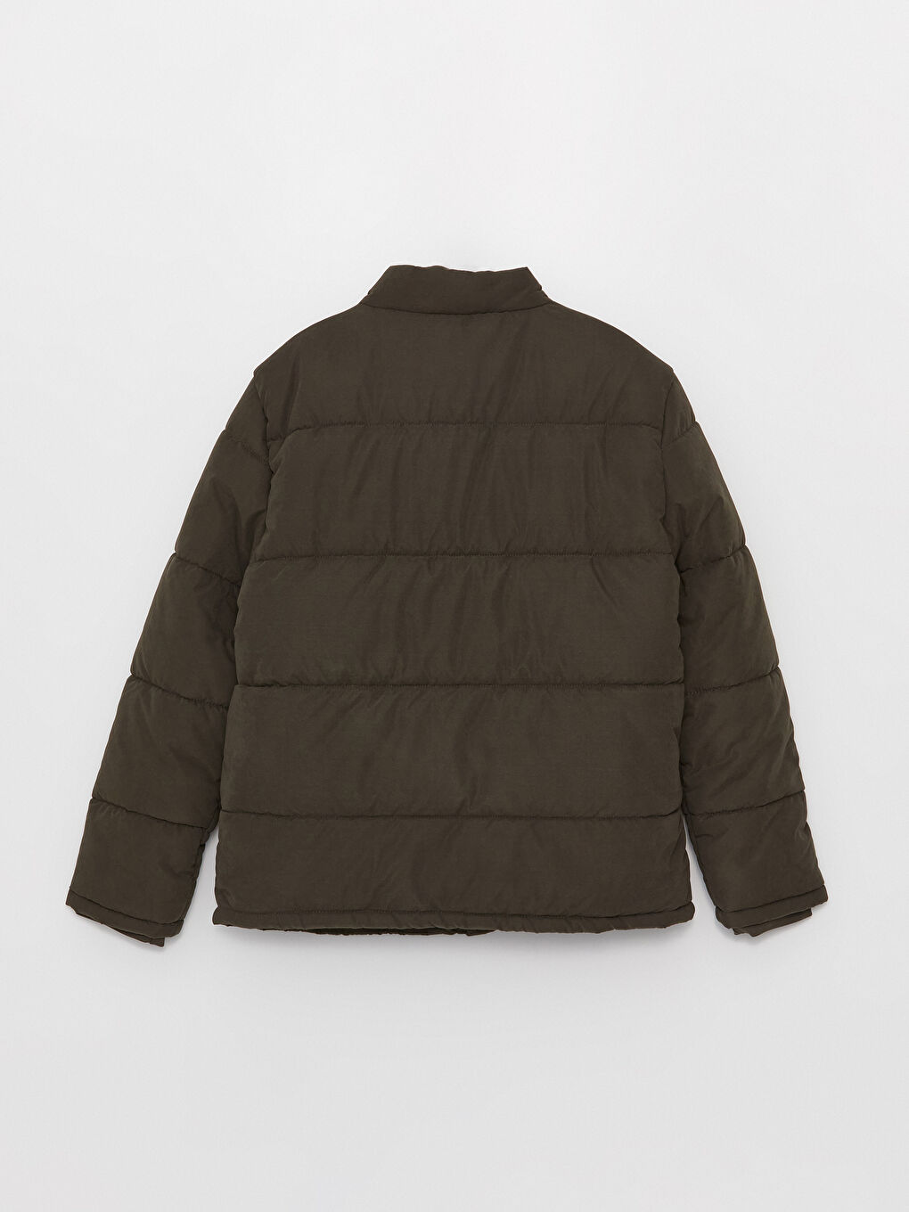 Standard Fit Funnel Neck Men's Puffer Coat-7