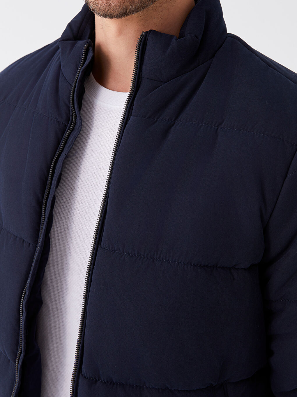 LCWAIKIKI Classic Standard Fit Funnel Neck Men's Puffer Coat -W34153Z8-RFH