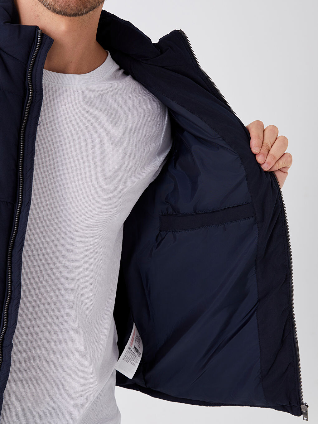 LCWAIKIKI Classic Standard Fit Funnel Neck Men's Puffer Coat -W34153Z8-RFH