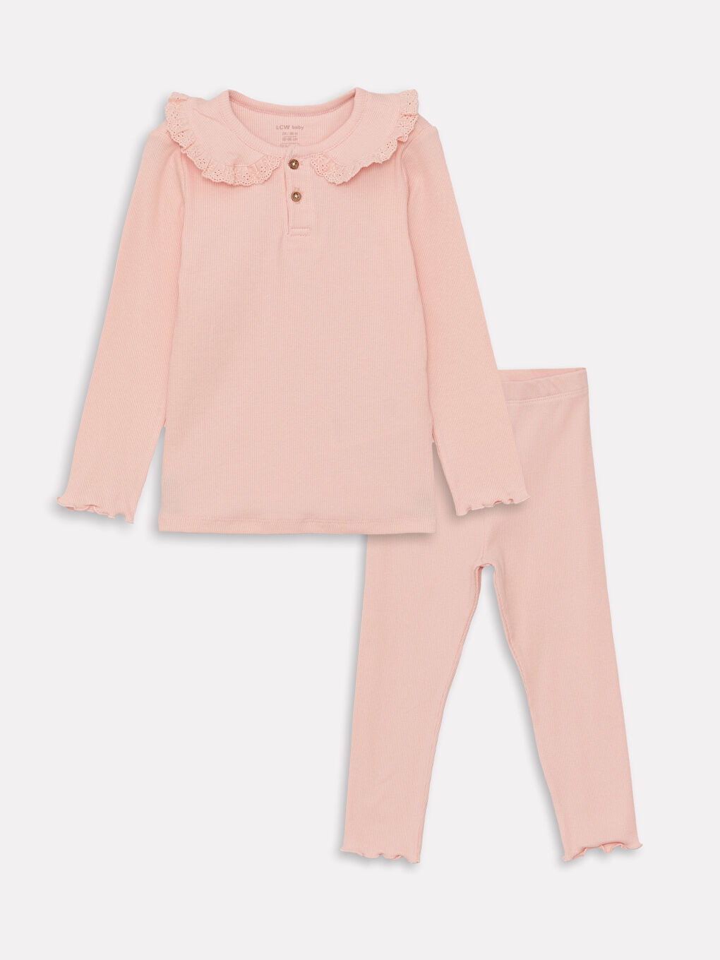 Ensemble de Pyjama pour Bébés Filles à Col Claudine