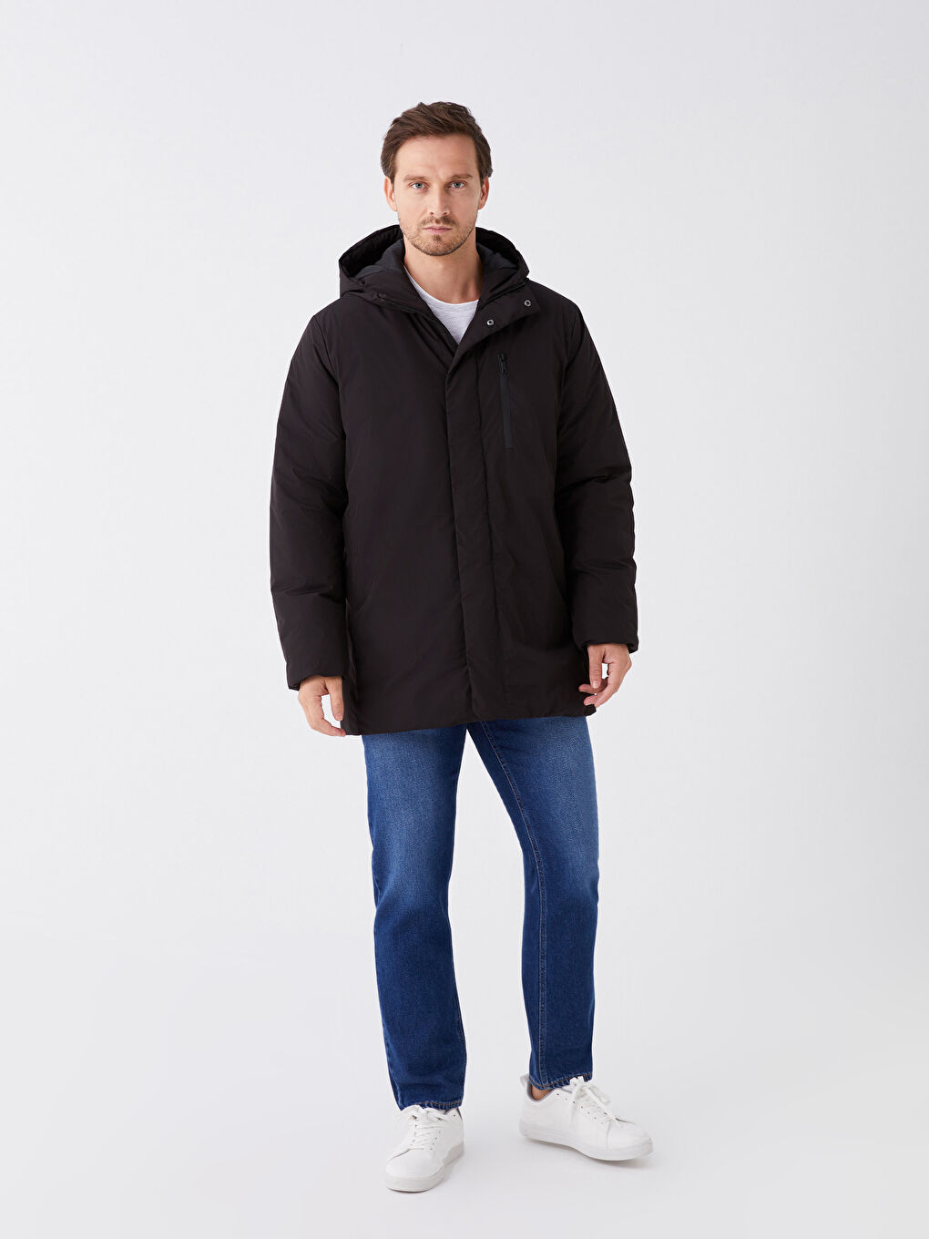 Standard Fit Kapuzenmantel für Herren-2