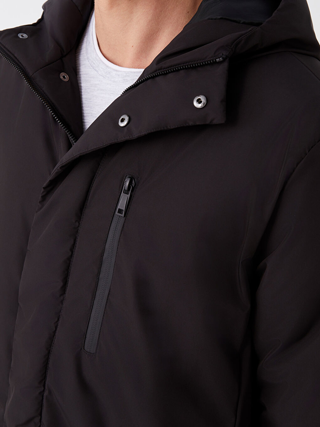 Standard Fit Kapuzenmantel für Herren-3
