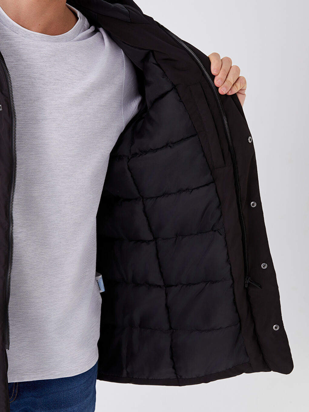 Standard Fit Kapuzenmantel für Herren-4