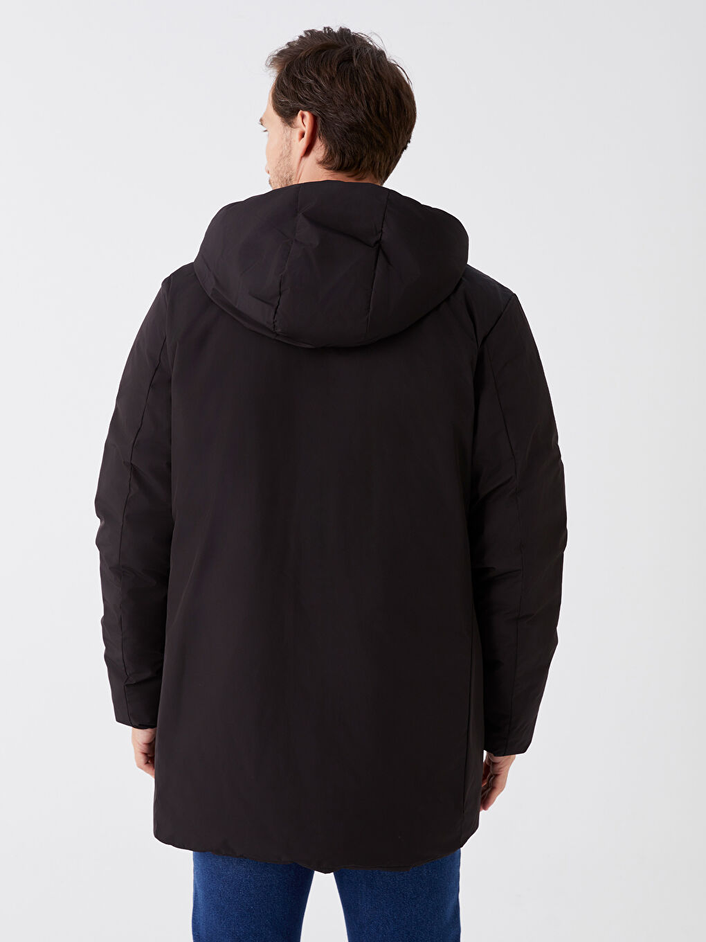 Standard Fit Kapuzenmantel für Herren-5