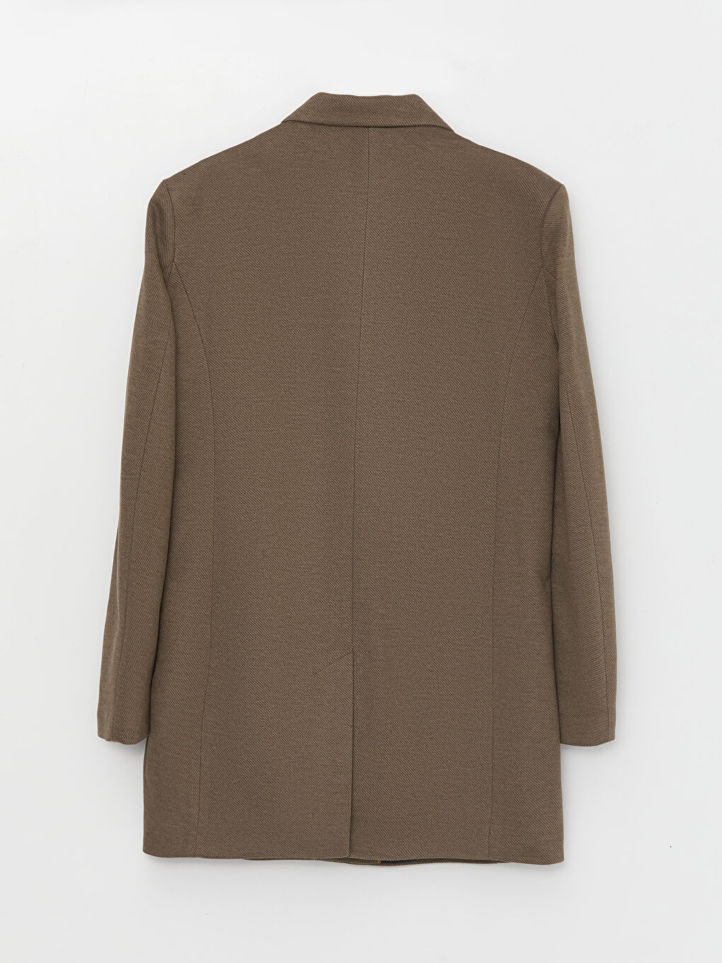 Kahverengi Slim Fit Erkek Kaban-7