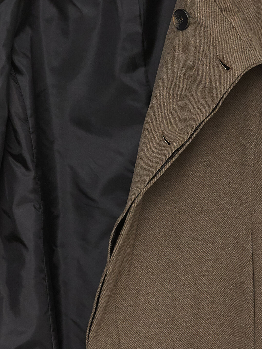 Kahverengi Slim Fit Erkek Kaban-8