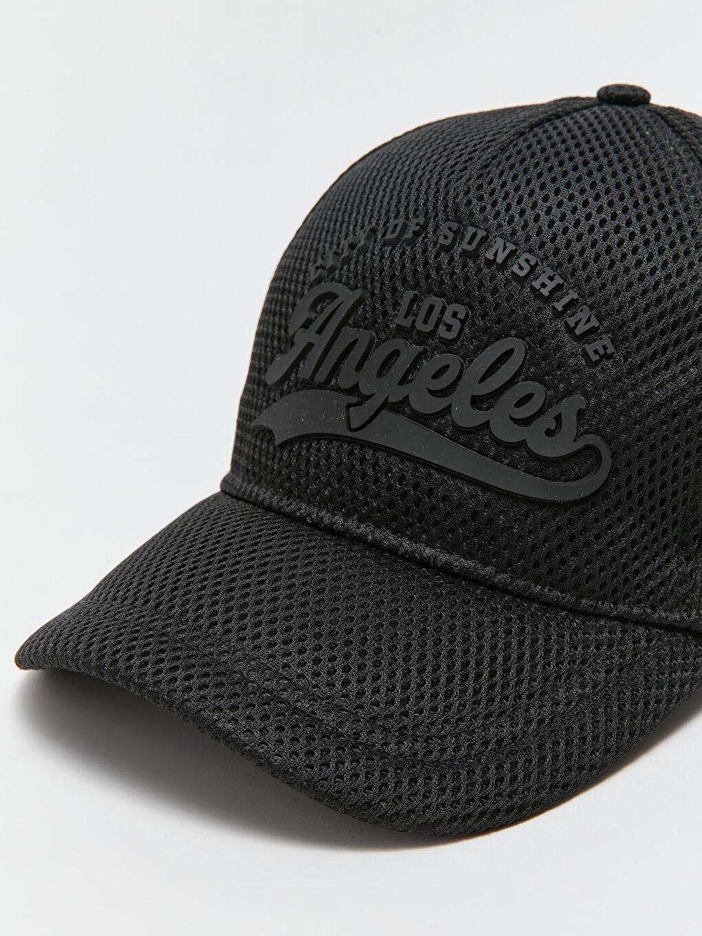 Siyah Yazı Baskılı Erkek Kep Şapka-4