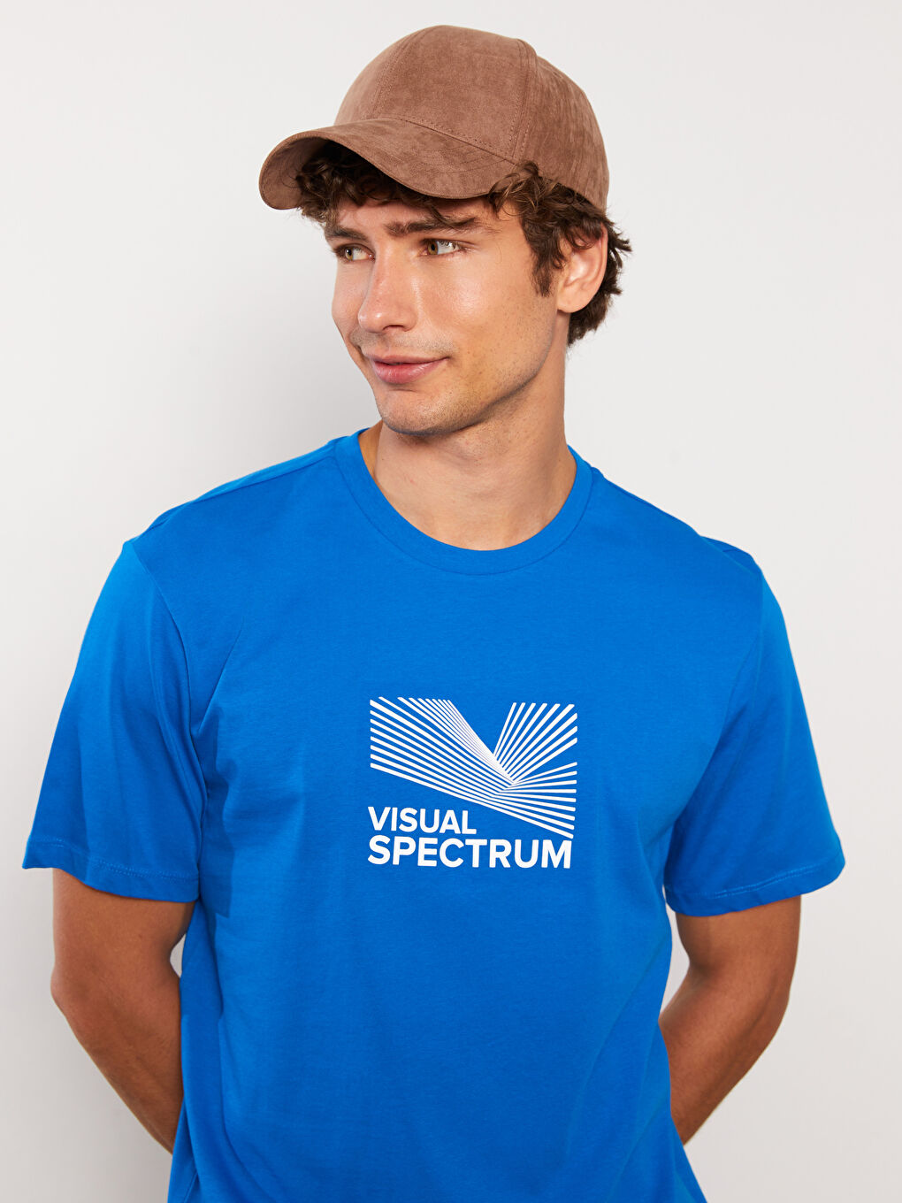 Kahverengi Süet Görünümlü Erkek Kep Şapka-1