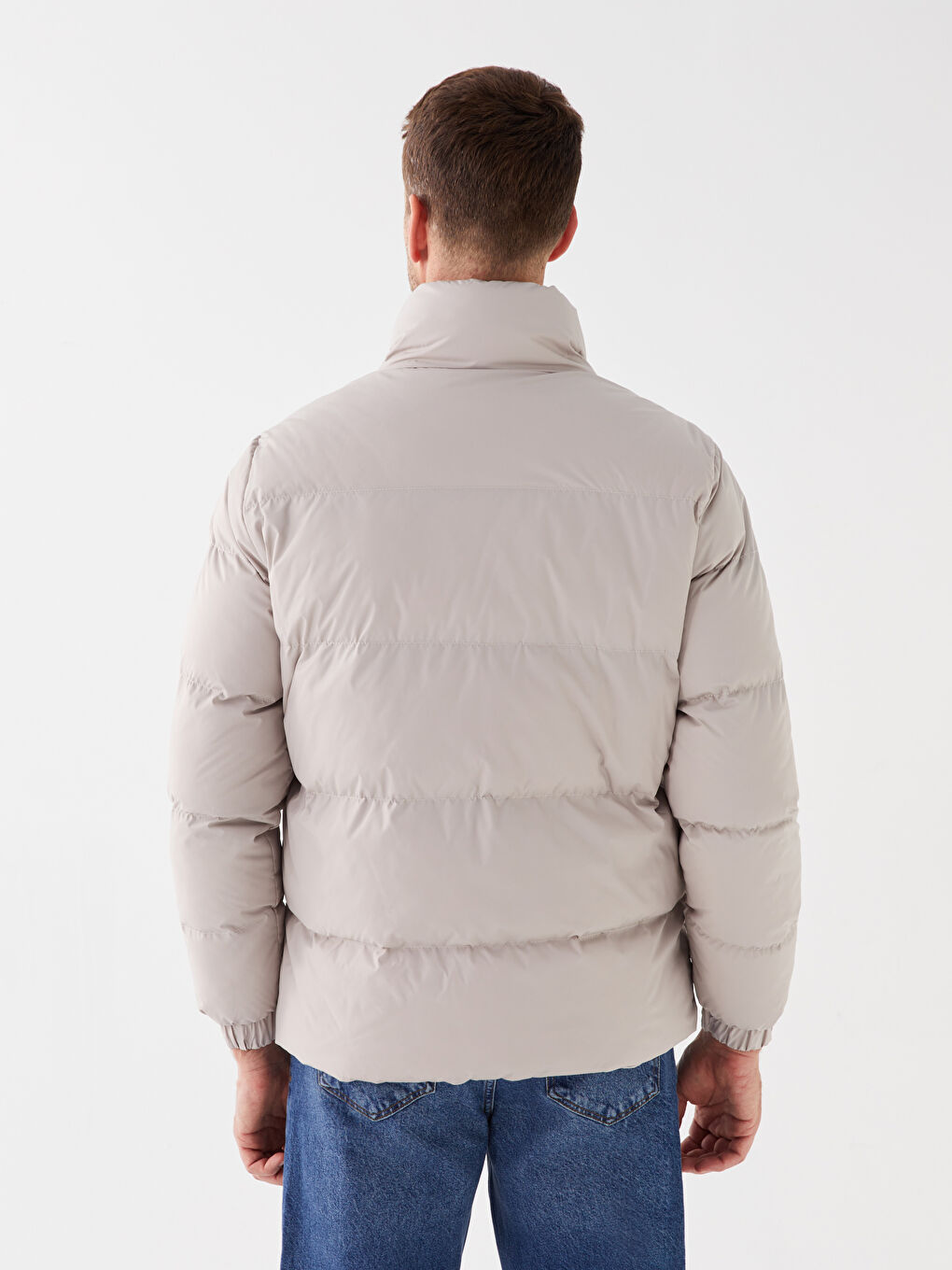 Standard Fit Funnel Neck Men's Puffer Coat -W34304Z8-V8Y