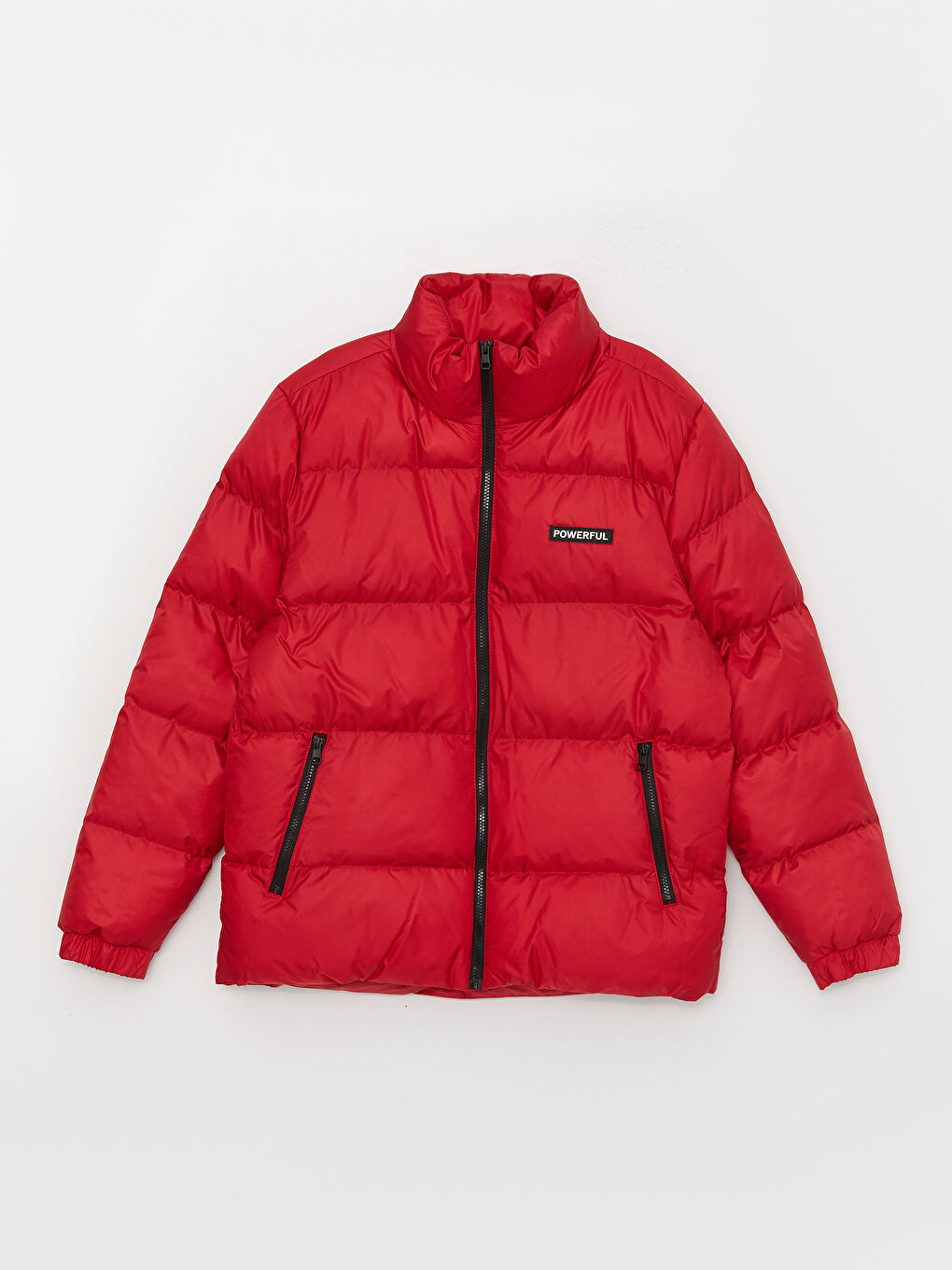 Standard Fit Funnel Neck Men's Puffer Coat-6