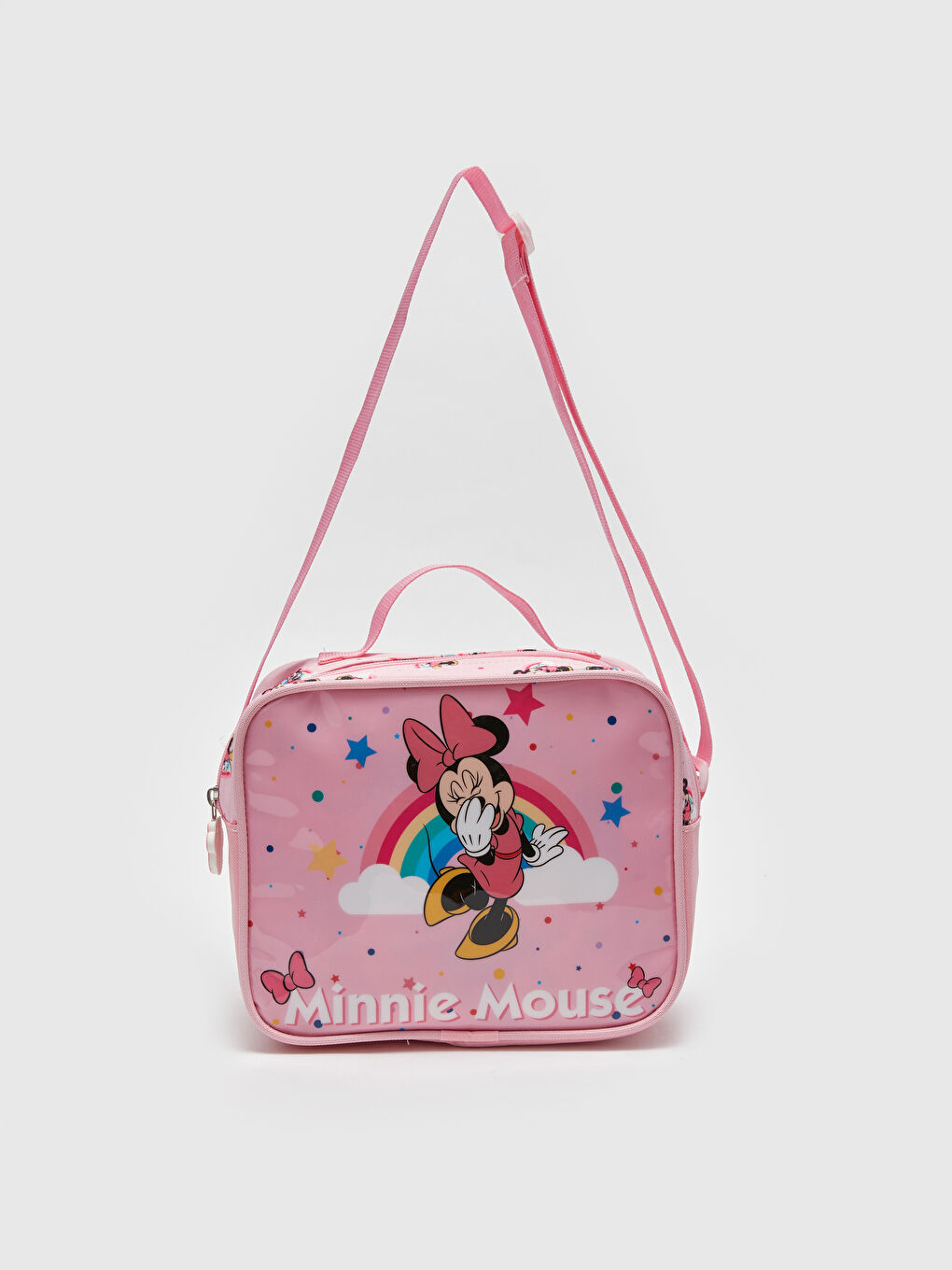 LCW ACCESSORIES Pembe Minnie Mouse Baskılı Teneffüs Zamanı Beslenme Çantası