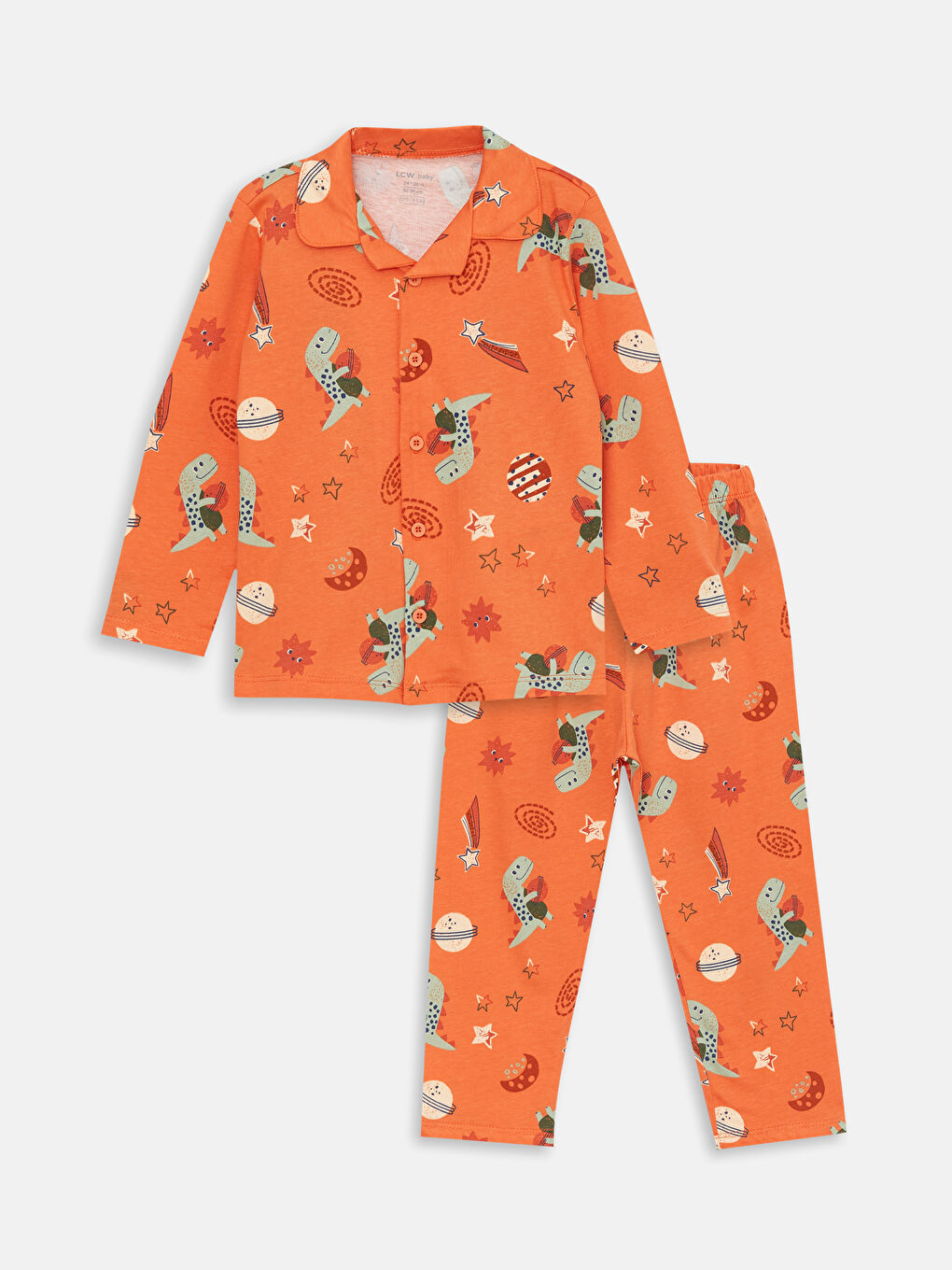 LCW baby Polo Yaka Erkek Bebek Pijama Takımı -W34337Z1-LSR