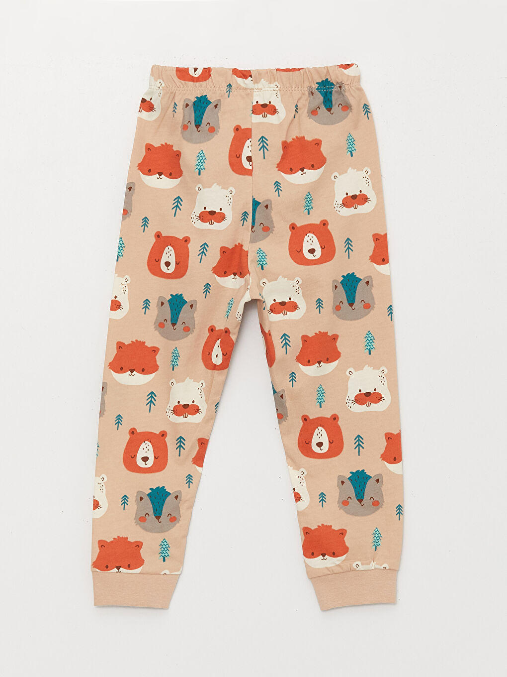 Ekru Bisiklet Yaka Baskılı Erkek Bebek Pijama Takımı 4'lü-8