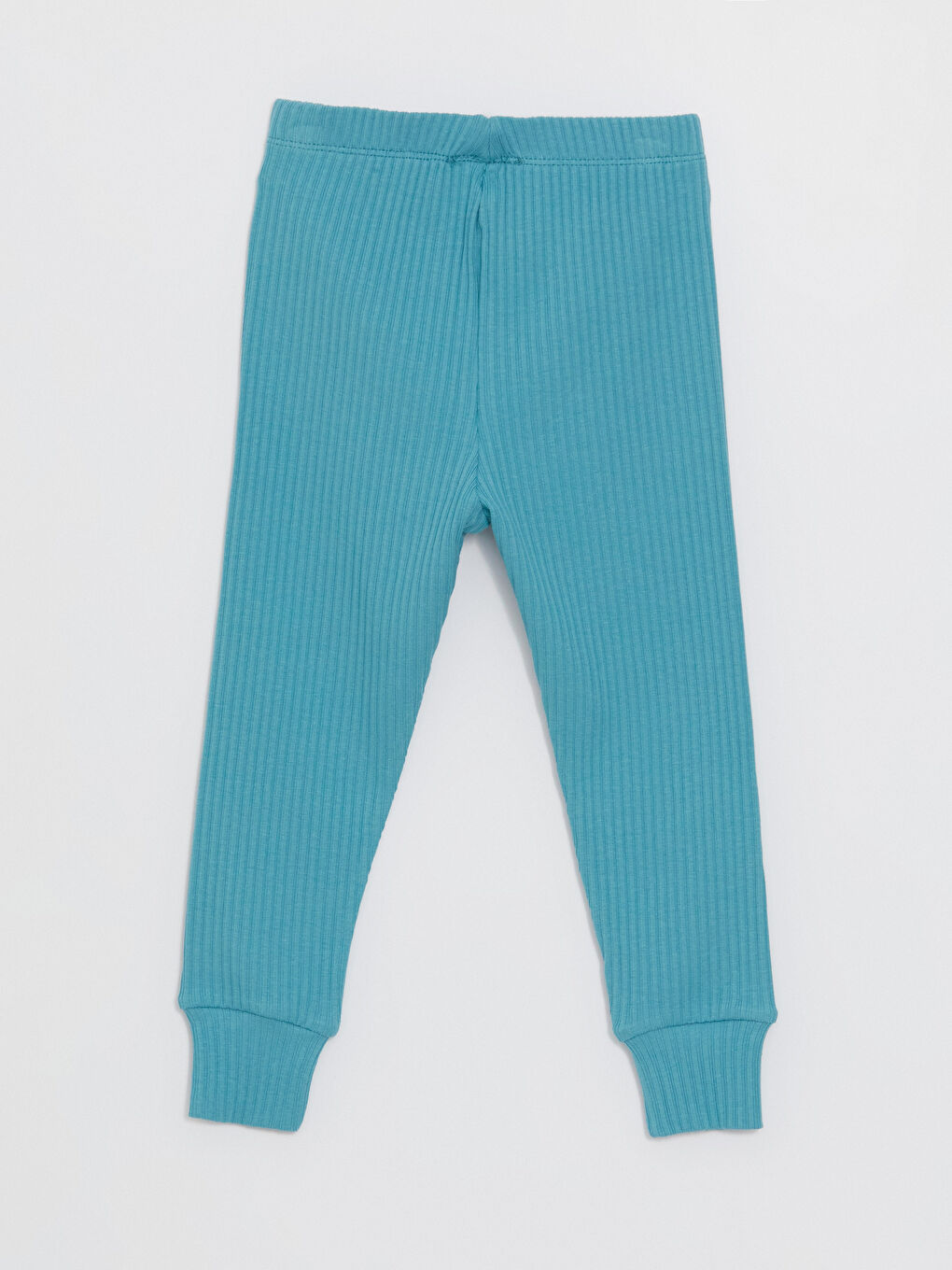 Turkuaz Bisiklet Yaka Uzun Kollu Erkek Bebek Pijama Takımı-6