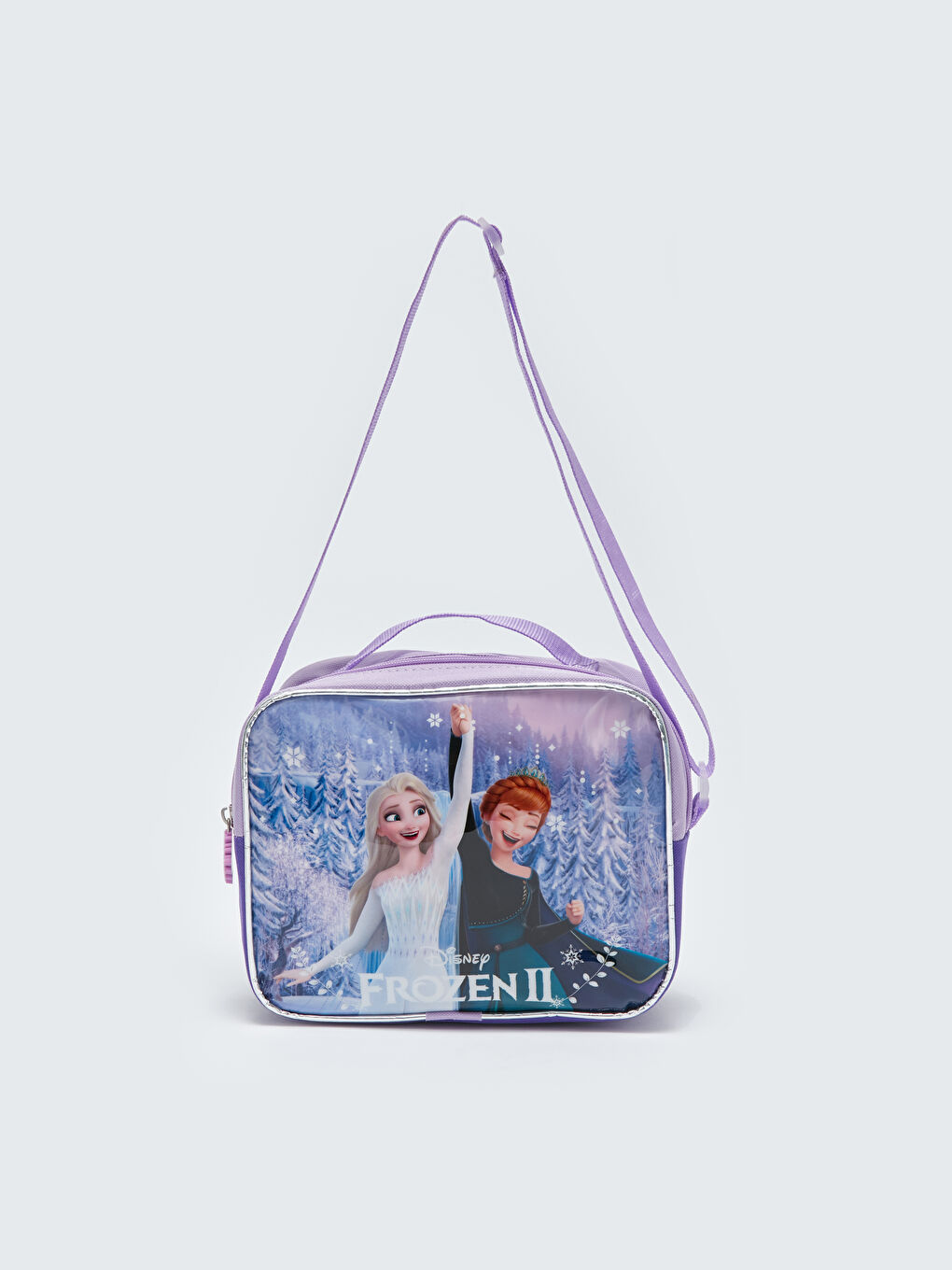 LCW ACCESSORIES Koyu Lila Frozen Baskılı Kız Çocuk Beslenme Çantası