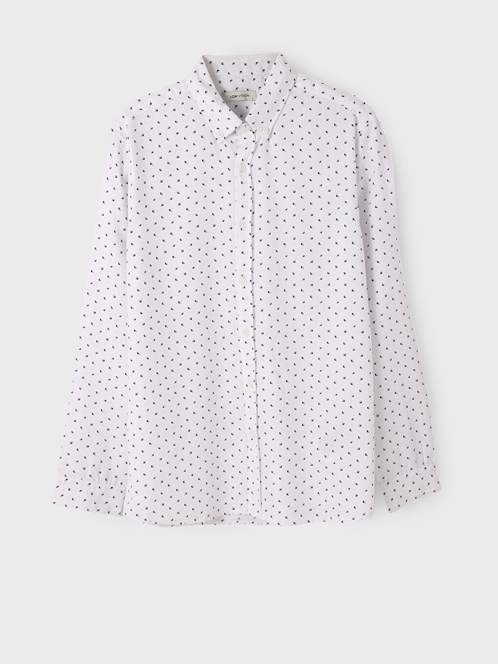 Beyaz Slim Fit Uzun Kollu Oxford Erkek Gömlek