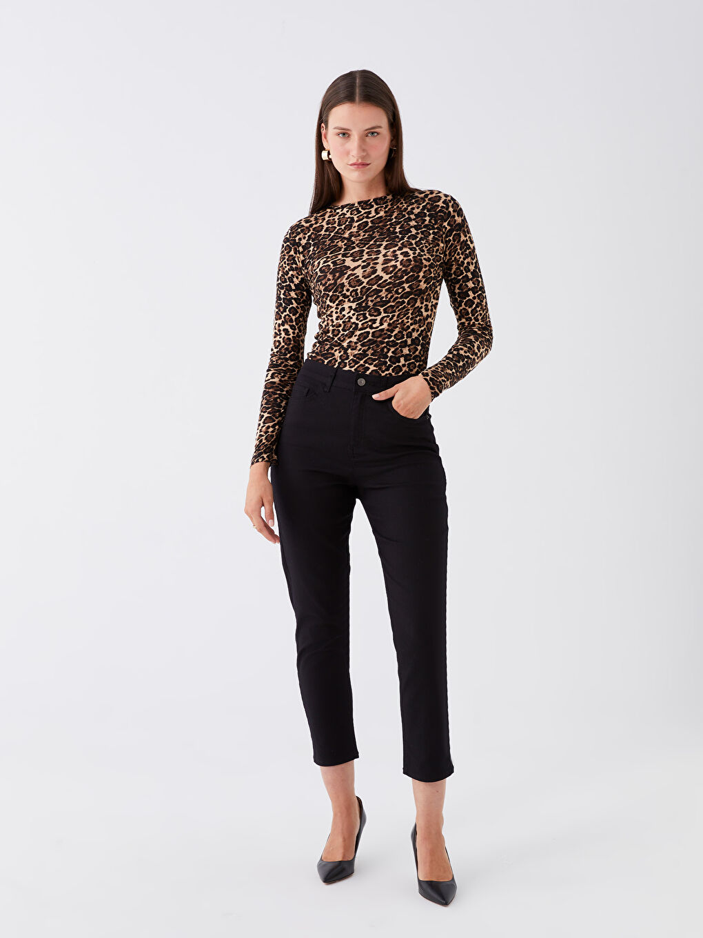 Slim Fit Women's Jeans -W34392Z8-J0F