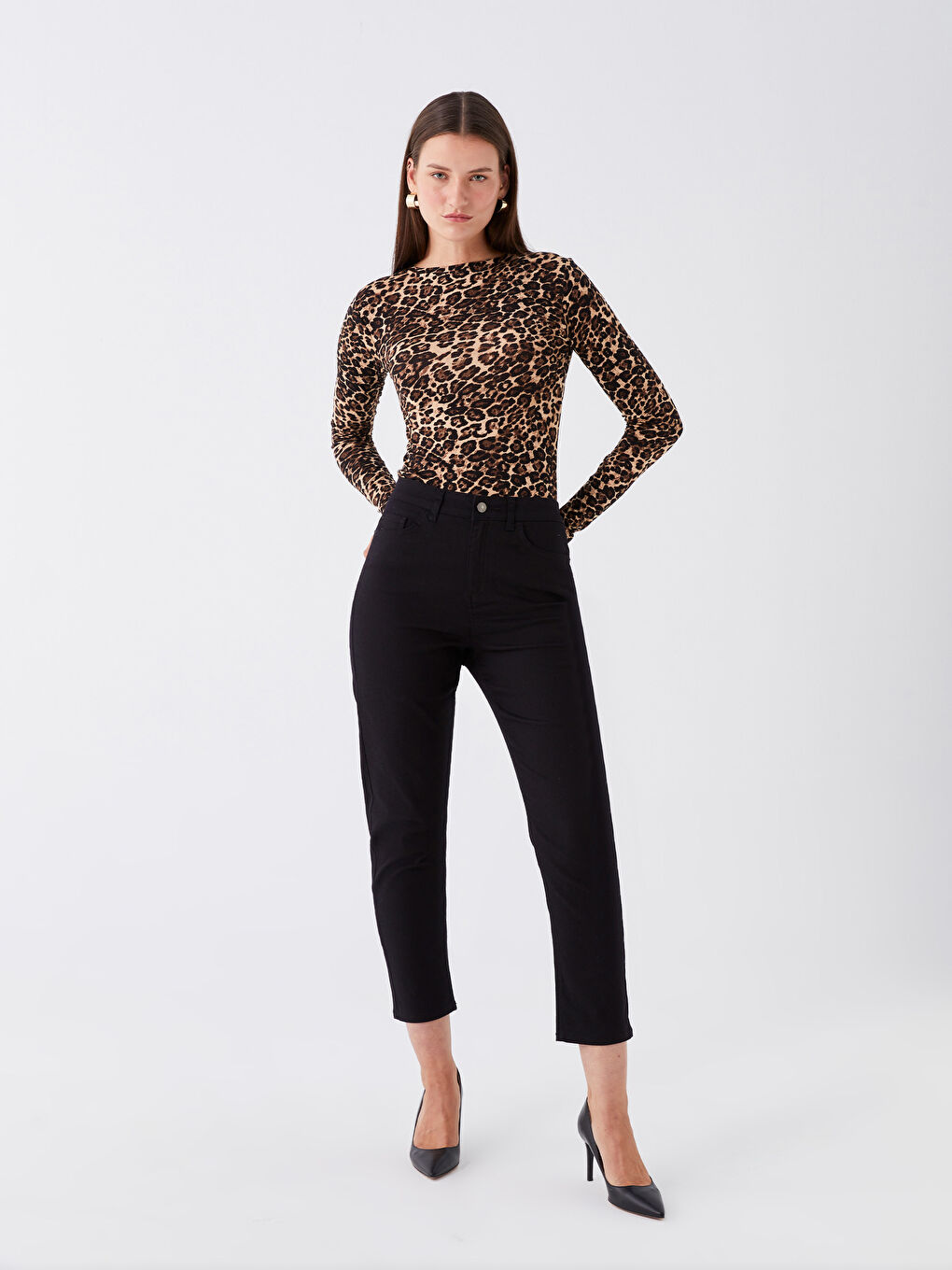 Slim Fit Women's Jeans -W34392Z8-J0F