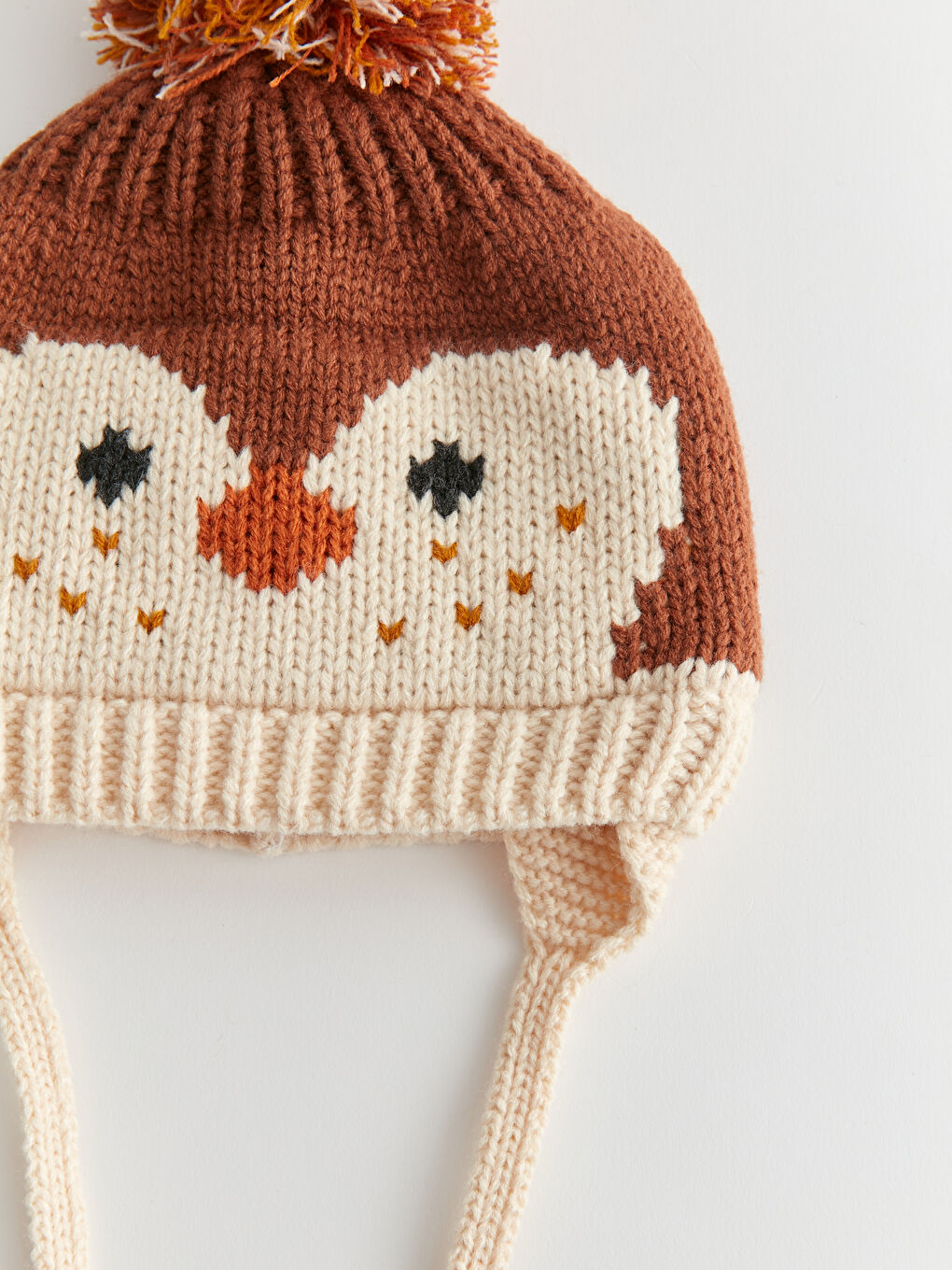 Pom-Pom Detail Baby Boys' Beanie-2