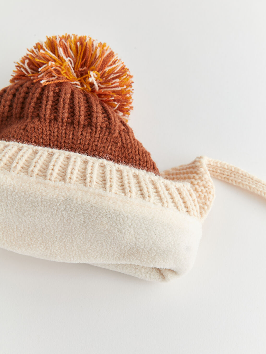 Pom-Pom Detail Baby Boys' Beanie-3