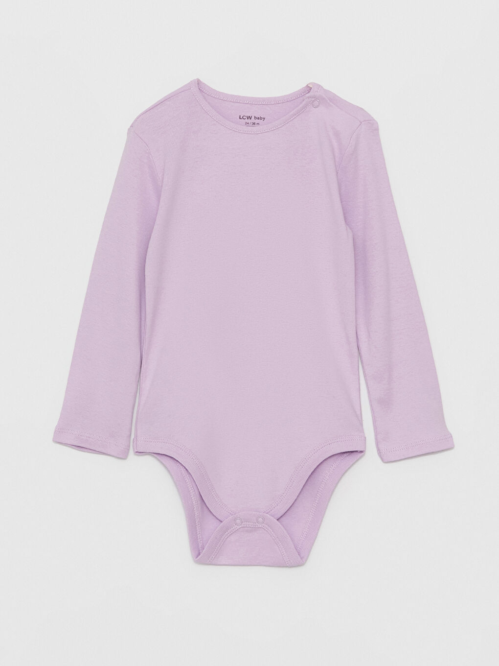 Pembe Bisiklet Yaka Uzun Kollu Kız Bebek Çıtçıtlı Bodysuit 5'li-3