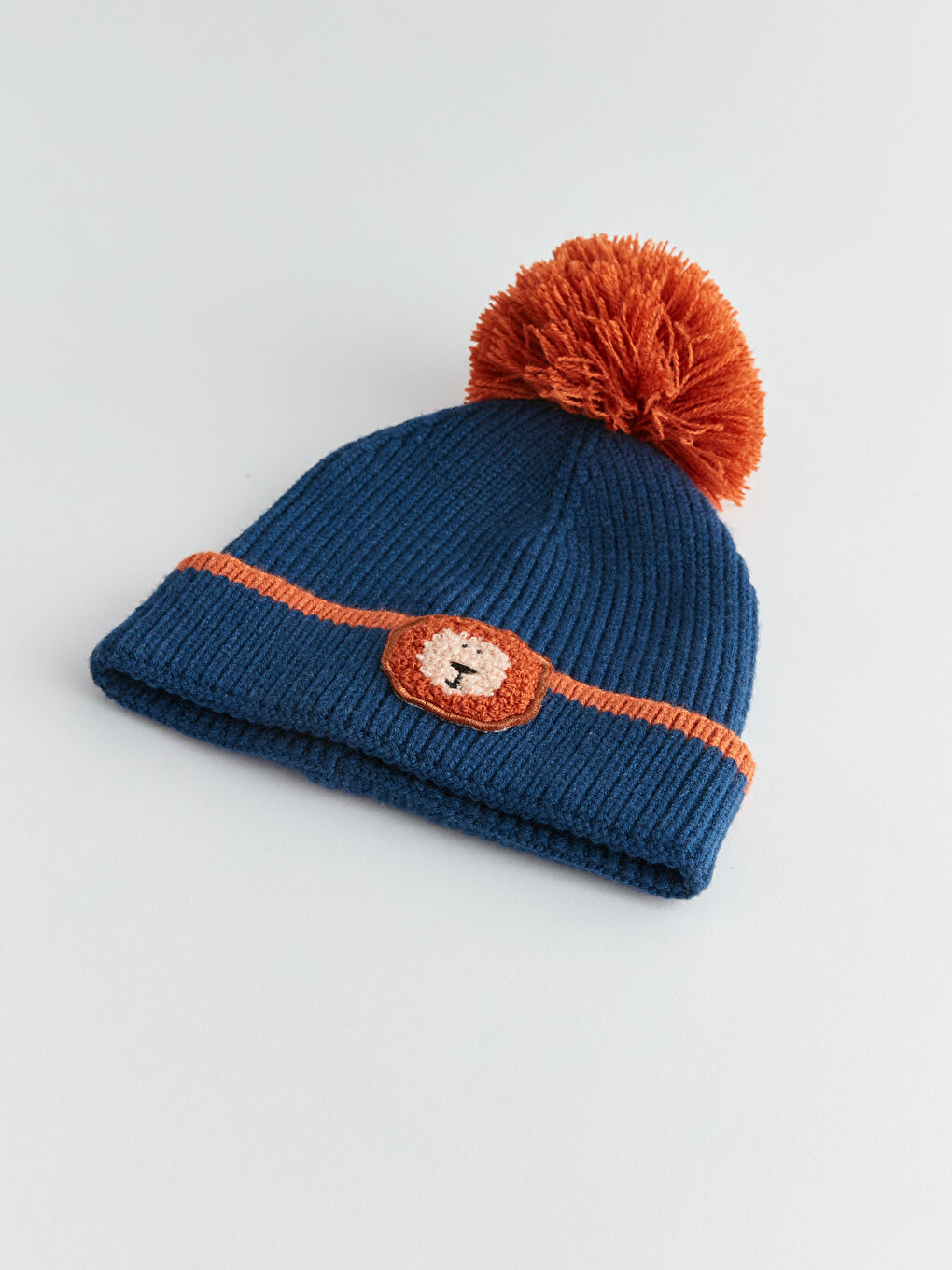 Pom-Pom Detail Baby Boys' Beanie-1
