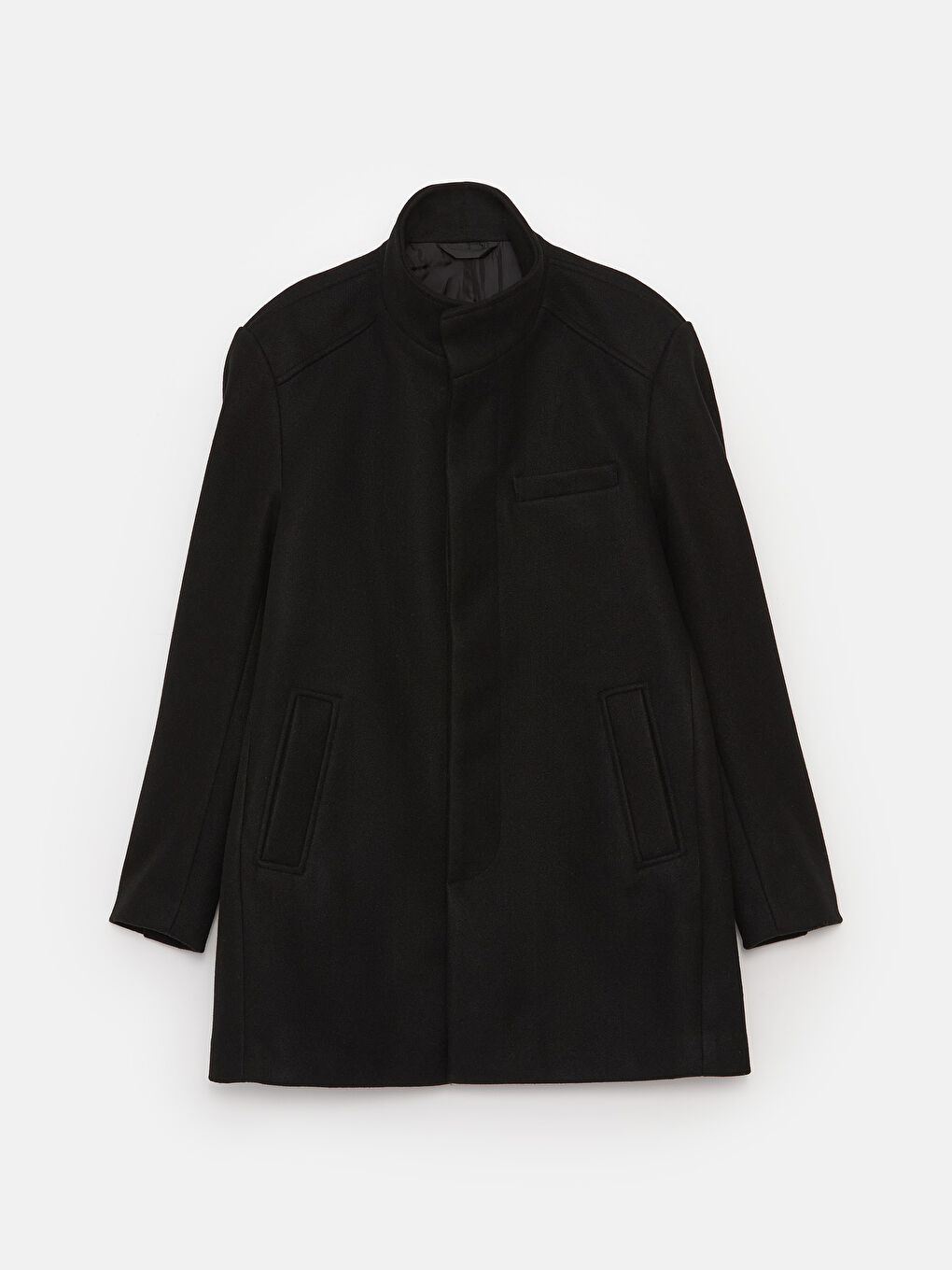 Standard Fit Funnel Neck Men's Cachet Coat-6