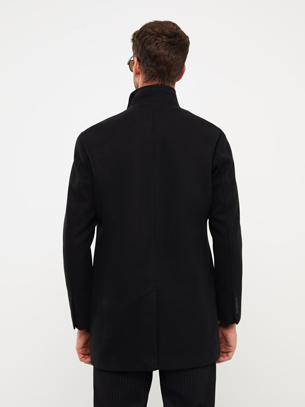 Standard Fit Funnel Neck Men's Cachet Coat-5