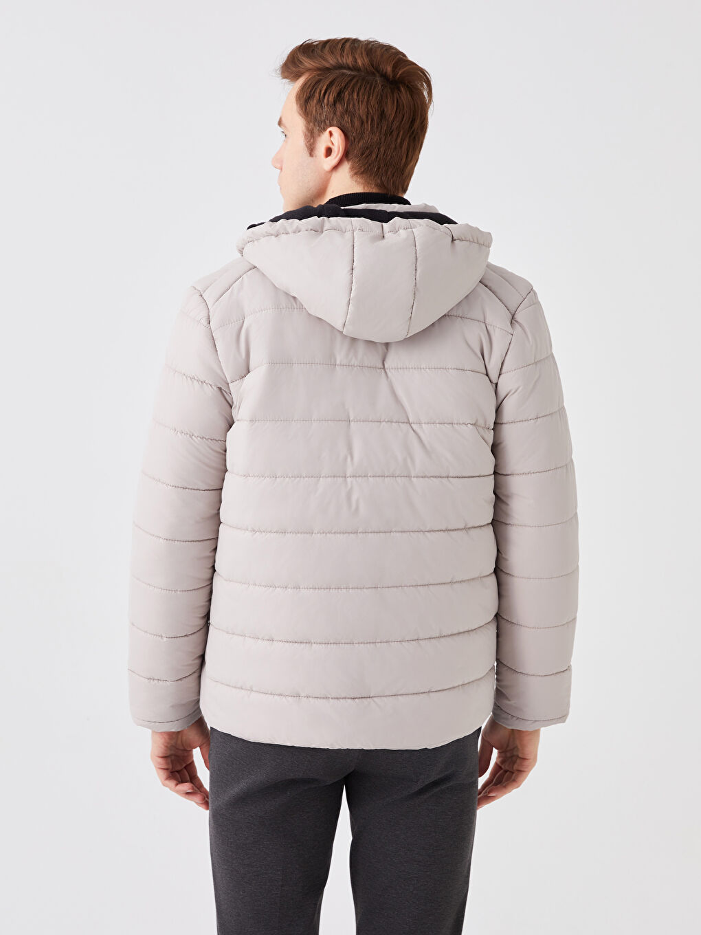 Standard Fit Hooded Men's Puffer Coat-6
