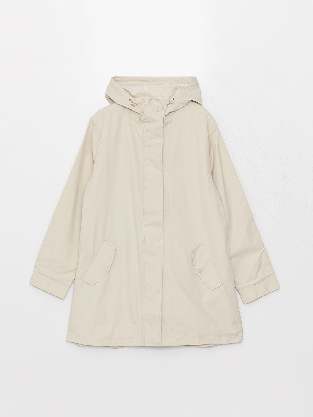 LCW Grace Women's Hooded Plain Coat -W34514Z8-S2E
