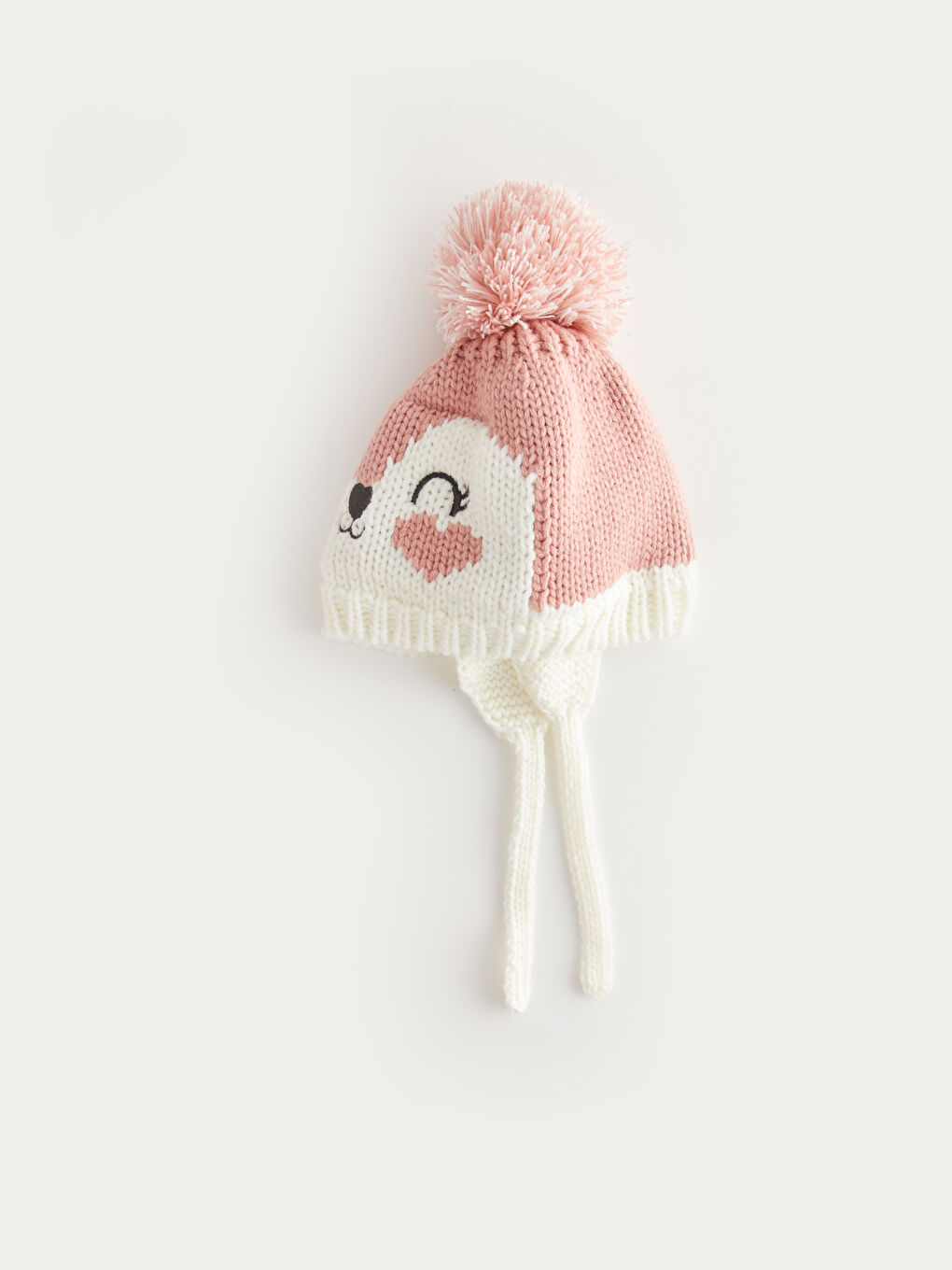 Ponpon Detaylı Kız Bebek Bere-2