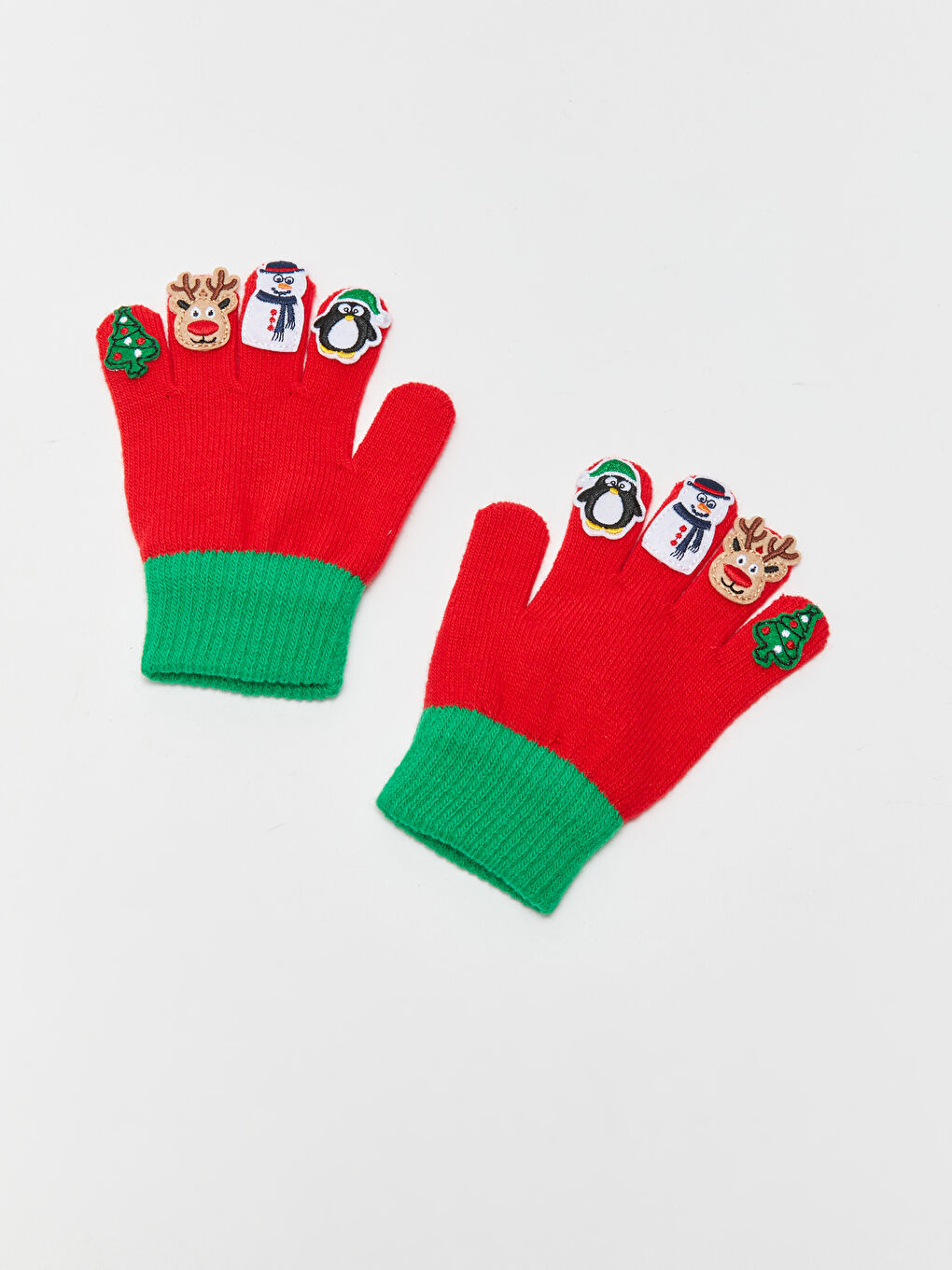 LCW ACCESSORIES Patch Detailed Boy Knitwear Gloves -W34563Z4-GZX