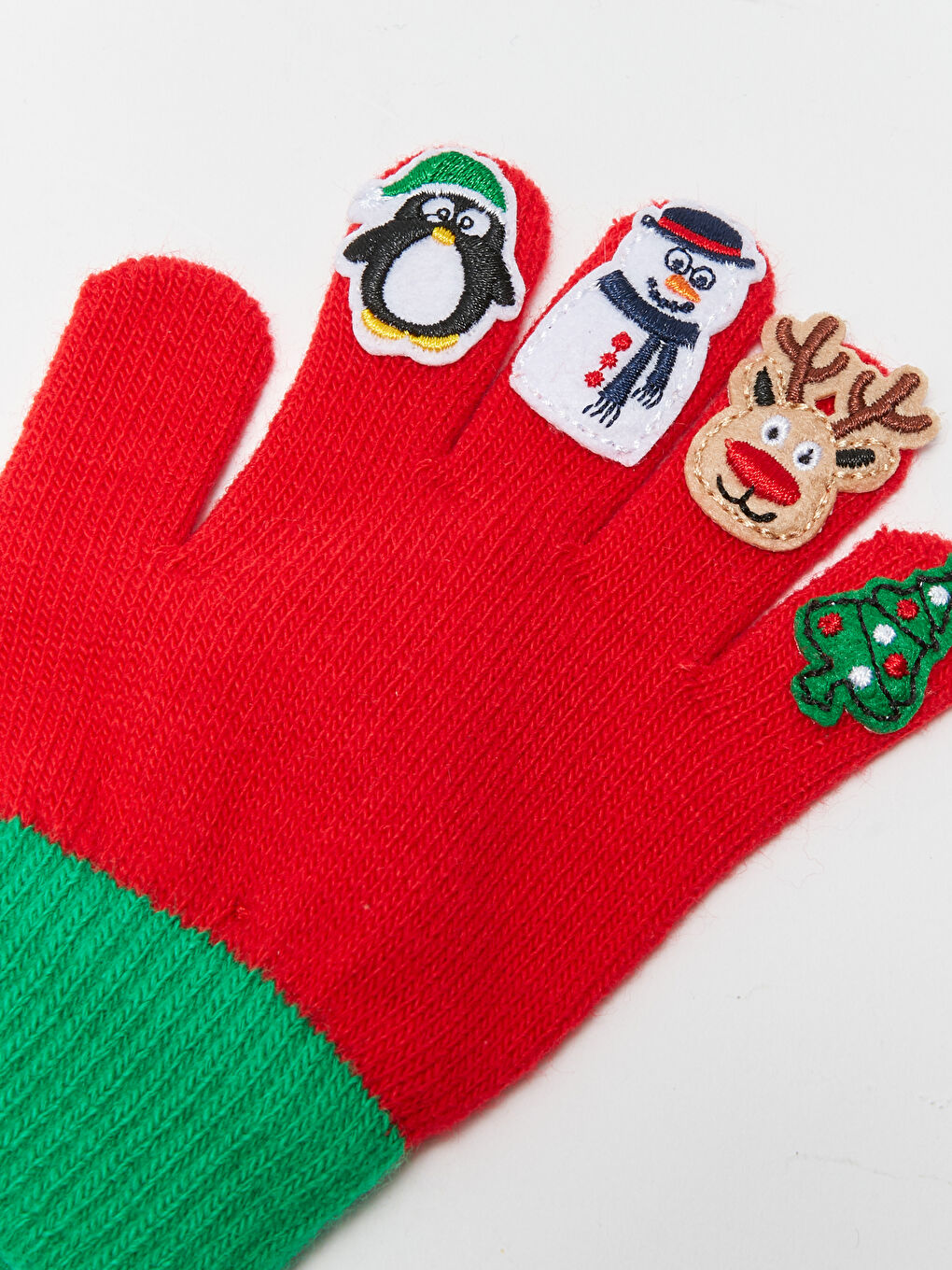 LCW ACCESSORIES Patch Detailed Boy Knitwear Gloves -W34563Z4-GZX