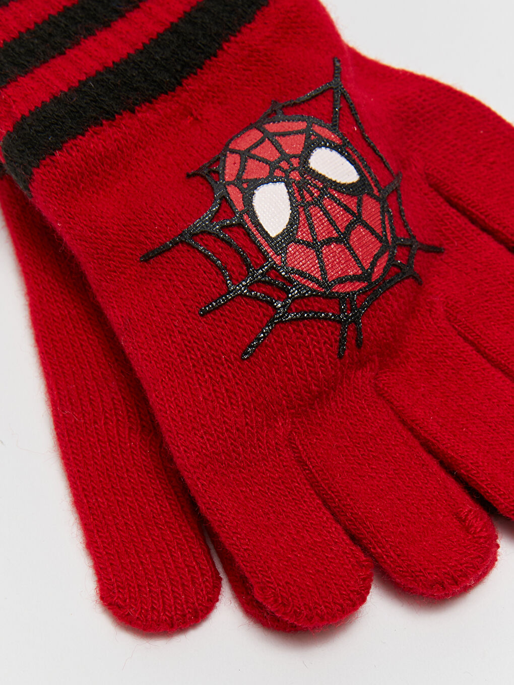 LCW ACCESSORIES Canlı Kırmızı Spiderman Baskılı Erkek Çocuk Eldiven - 1