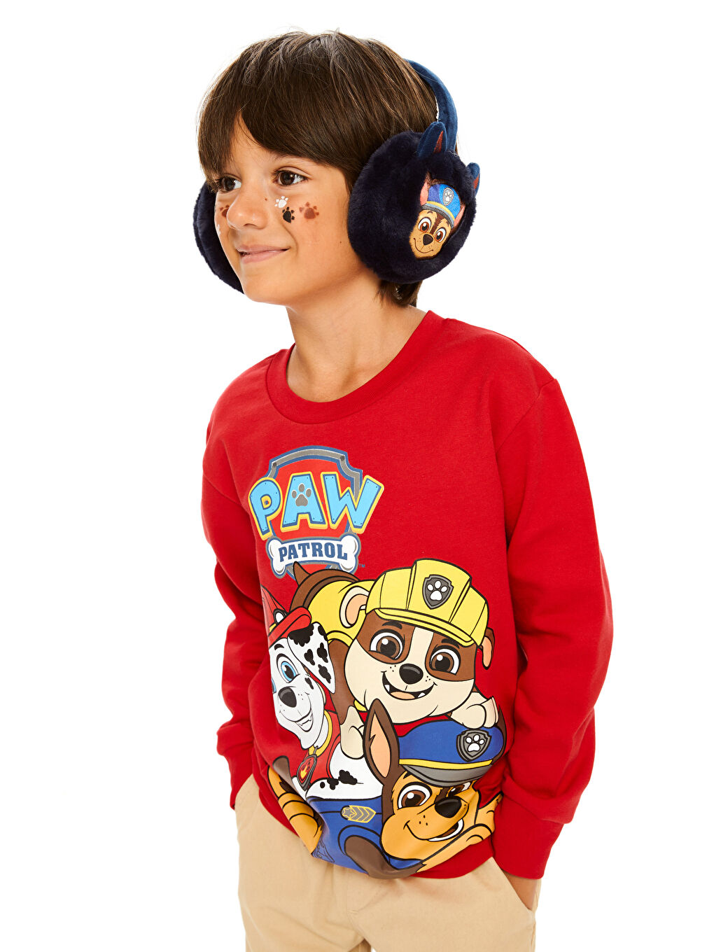 Mavi Paw Patrol Baskılı Erkek Çocuk Kulaklık-1