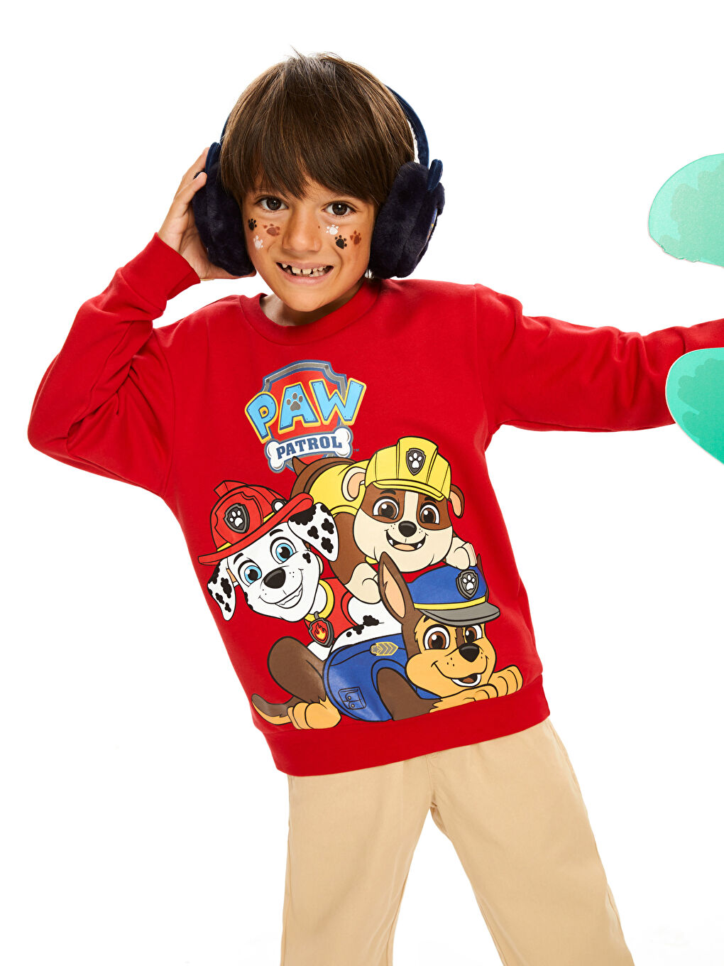 Mavi Paw Patrol Baskılı Erkek Çocuk Kulaklık-2