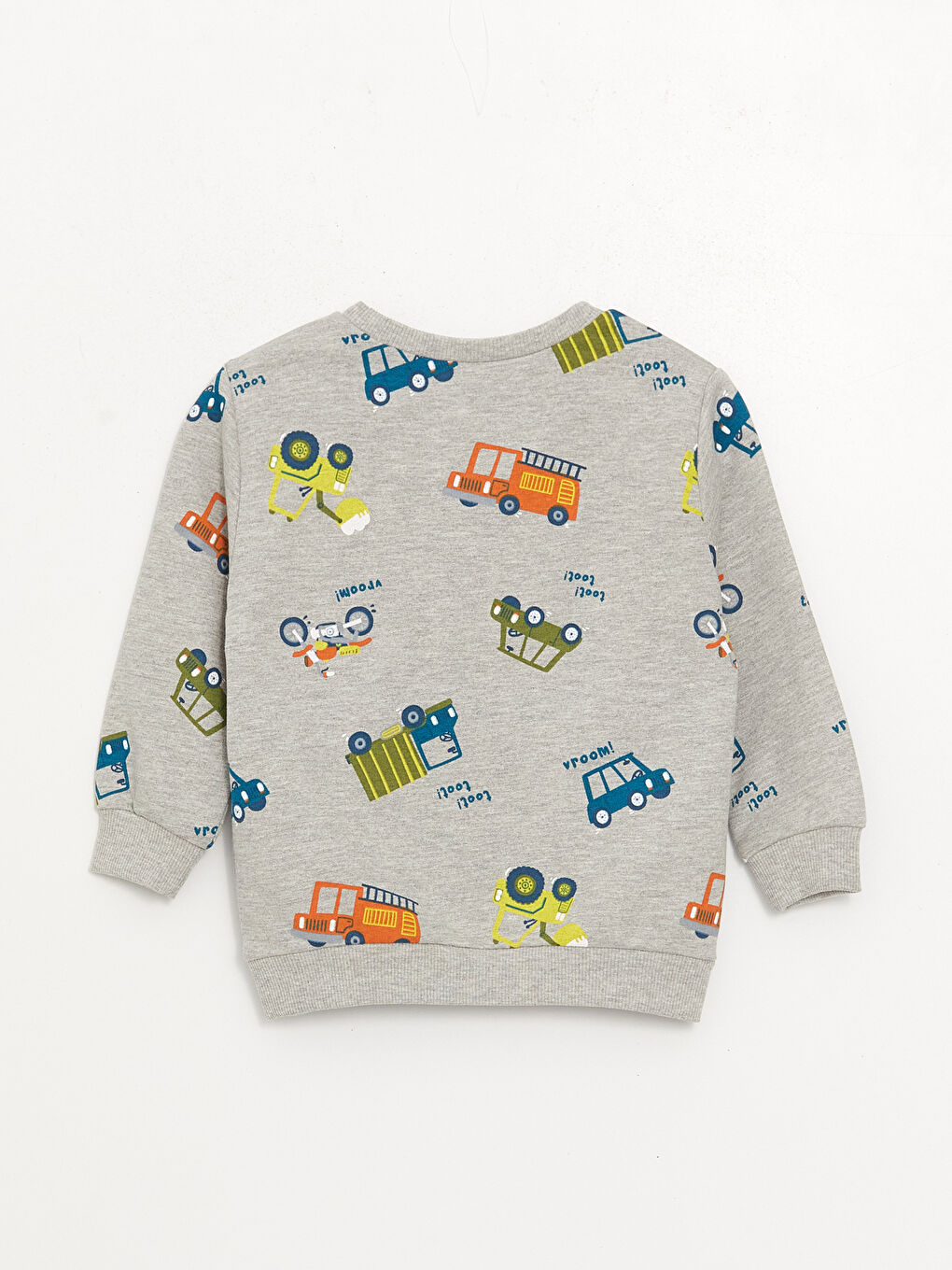 LCW baby Printed Long Sleeve Baby Boys' Sweatshirt 2 Pack -W34629Z1-GYC