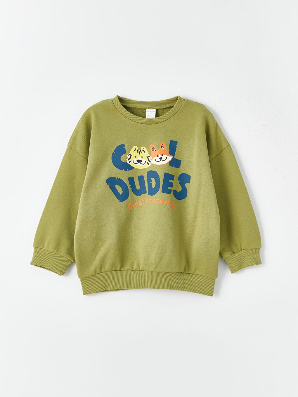 принтті ұзын жеңді сәби ұлдарға арналған свитшот 2 данадан тұратын-1