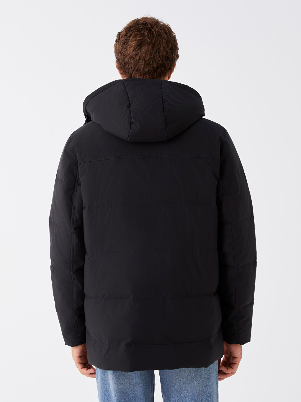 Standard Fit Hooded Men's Coat-5