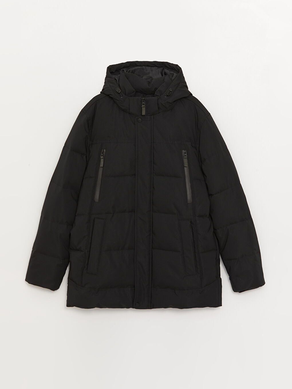 Standard Fit Hooded Men's Coat-6